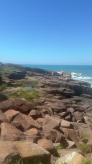 Alguns pulam o carnaval nas pedras 😂. 📲48 991249087  #suitesvilajjae #pousadanapraiadorosa #surflandgaropaba #praiadorosagaropaba